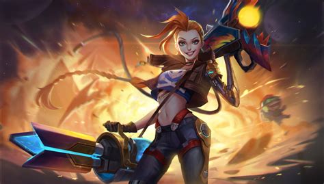 Download Woman Warrior Jinx League Of Legends Video Game League Of