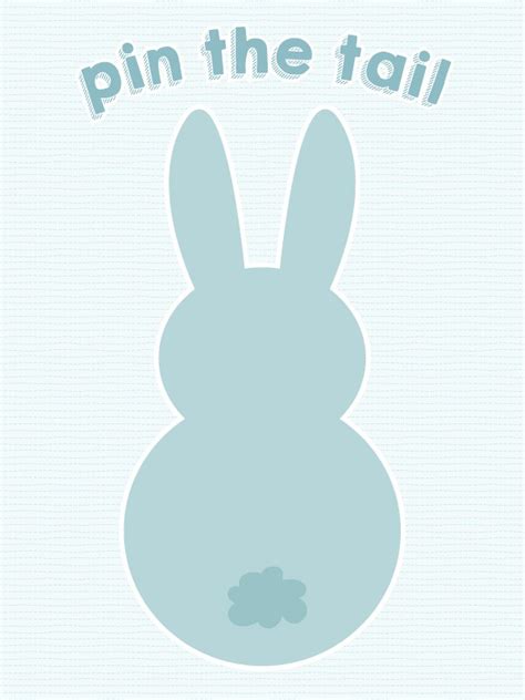 Pin The Tail On The Rabbit Printable
