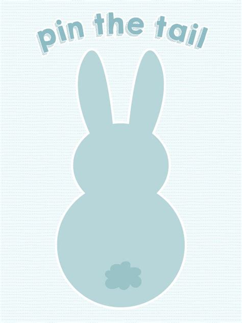 Printable Pin The Tail On The Bunny