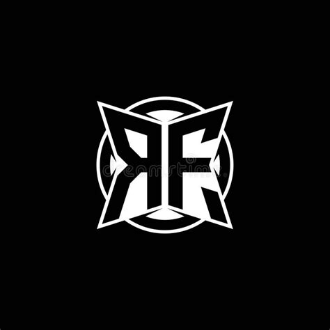 Rf Logo Monogram Design Template Stock Vector Illustration Of