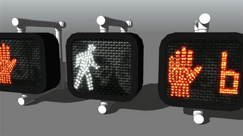 Dialight Led Countdown Pedestrian Signals 3d Warehouse