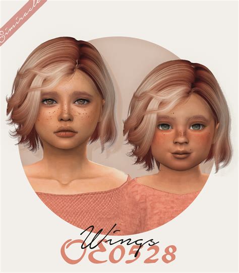 Sims 4 Hairs Simiracle Wings Oe0528 Hair Retextured Kids And