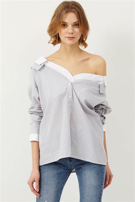Aliah Off The Shoulder Shirt Discover The Latest Fashion Trends Online At Off The