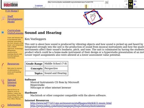 Sound And Hearing Lesson Plan For 7th 8th Grade Lesson Planet