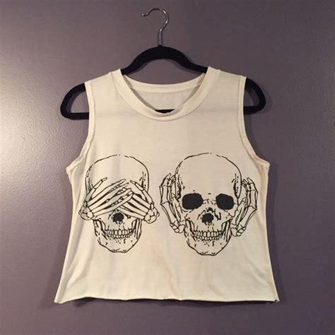 skull crop top tops crop tops skull crop top