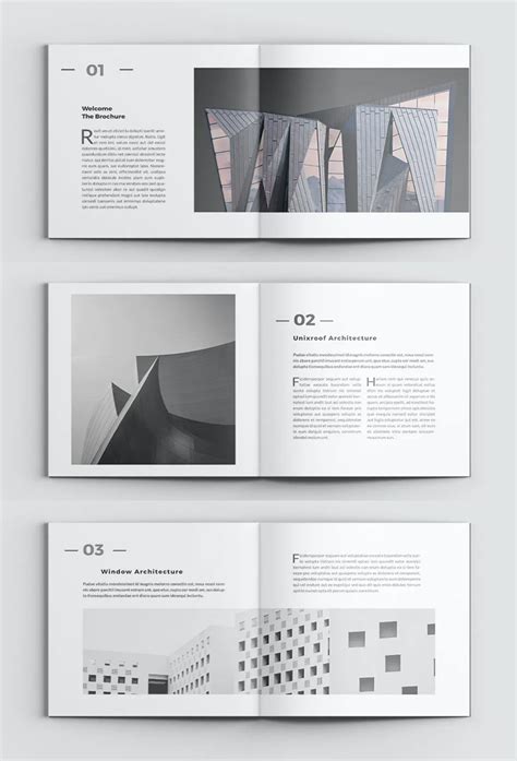 Modern Architecture Brochure Template Indesign Architecture Portfolio