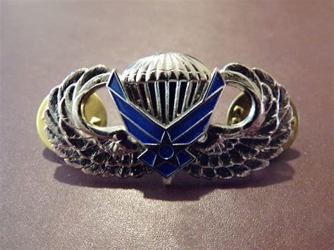 Us Air Force Airborne Jump Wing Badge Military Insignia Lapel Hat Cap