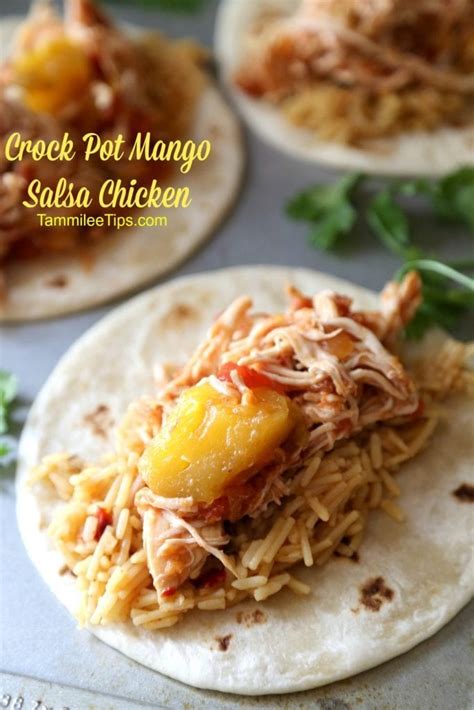 Finish cooking for the last 1 hour. Crock Pot Mango Salsa Chicken Recipe - Tammilee Tips