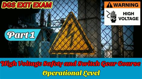 High Voltage Operational Level Exit Exam Questions 1 Pdf High
