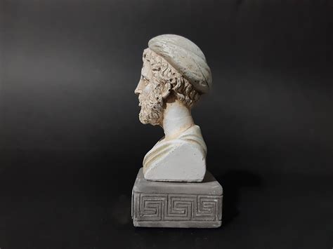 Pythagoras Greek Philosopher Bust Sculpture Ancient Greek Etsy