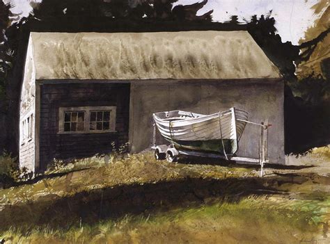 Andrew Wyeth 1917 2009 Lifeboat 1994 495 X 70 Cm Andrew Wyeth