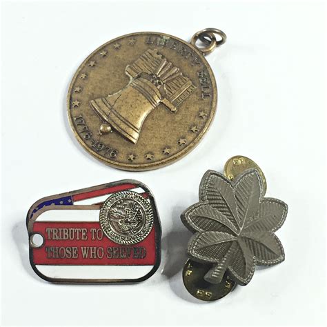Lt Colonel Pin Tribute Pin And Com Coin Pendant And Tie Tackslapel