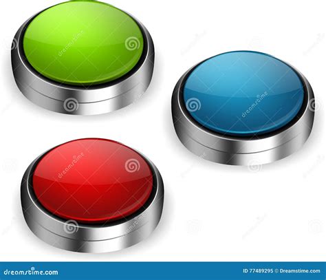 Push Buttons Stock Illustration Illustration Of Icon 77489295