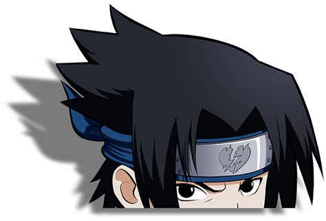 Sasuke Peeking Vinyl Sticker Anime Decals Anime Stickers Naruto