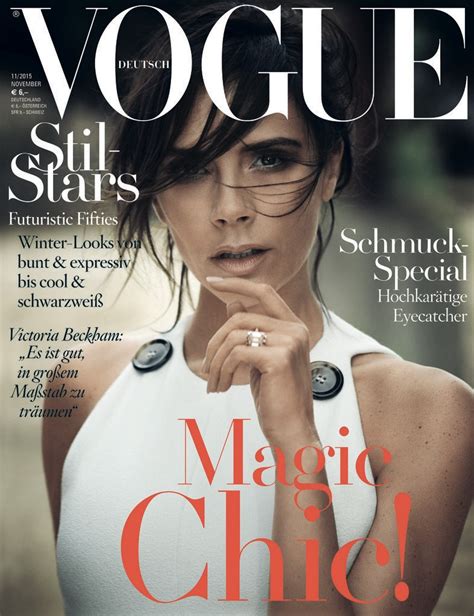 Victoria Beckham On Being An Aging Magazine Cover Star Im A Bit Of