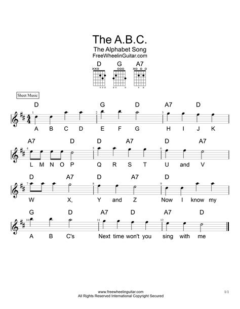 The Abc Sheet Music