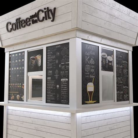 Outdoor Coffee Kiosk Retail Food Booth Use For Outdoor