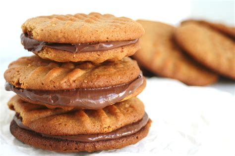 I Thee Cook Peanut Butter Nutella Sandwich Cookies