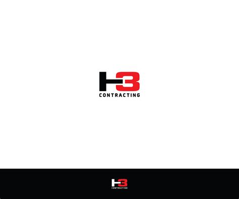 Elegant Playful Defense Contracting Logo Design For H3 Contracting
