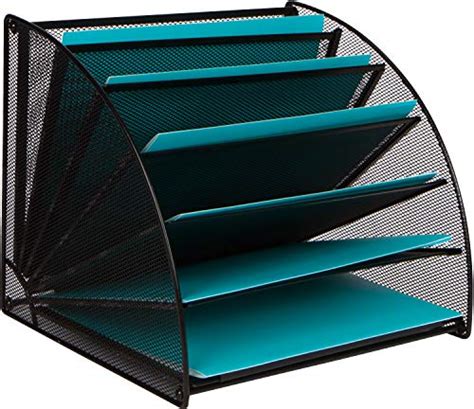 4.5 out of 5 stars. Mesh Office Organizer for Desk - Fan Shaped Desktop ...