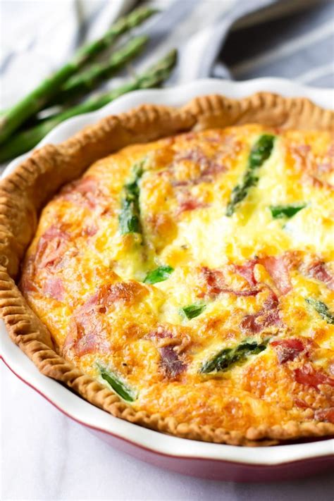 Asparagus Quiche With Prosciutto And Fontina Cooking For My Soul