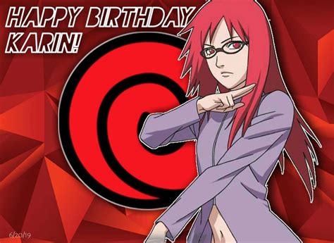 Belated Karin Birthday Edit~ Naruto Amino