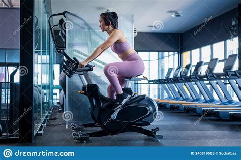 sport fitness athlete woman with sportwear training weightless equipment at gym for bodybuilding