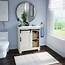 Pamari Cassara 30 White Single Bathroom Vanity With Sliding Barn Door 