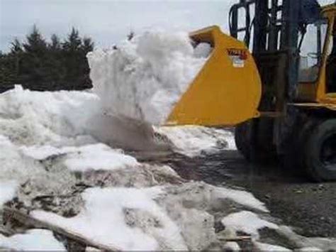 vallee high dump snow bucket   forklift truck youtube