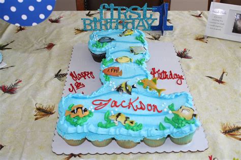 1 Fishing Cupcake Cake From Walmart Only 25 And Delicious