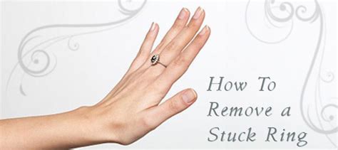 How To Remove A Stuck Ring