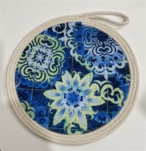 Rope Trivet With Fabric