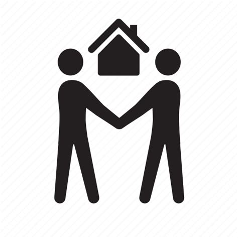 Agreement Buyer Home House Real Estate Realtor Seller Icon