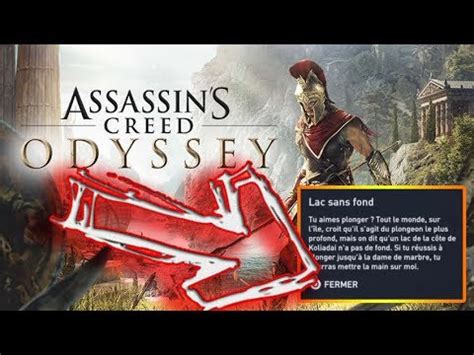 Assassin S Creed Odyssey Lac Sans Fond Soluce Nigme Youtube