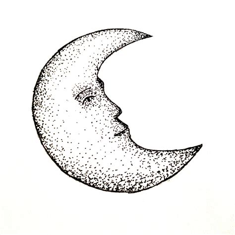 Moon Sketch Inked In 2019 Moon Sketches Art Drawings