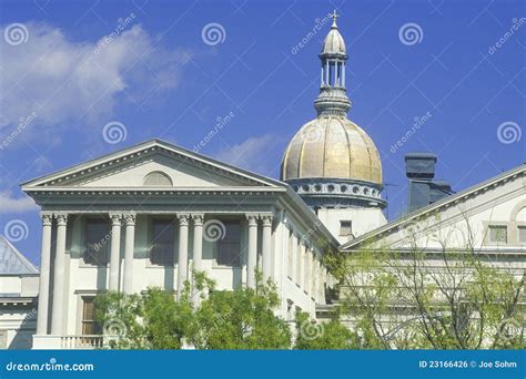 State Capitol Of New Jersey Stock Photo Image Of Blue Site 23166426