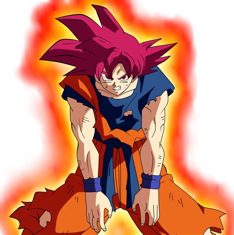 Goku Super Saiyan God Aura By Lord25t On Deviantart
