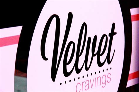 The Word Velvet In Cursive Fancy Text