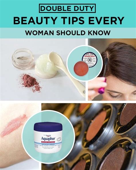 19 Double Duty Beauty Tips Every Woman Should Know Beauty Tips And