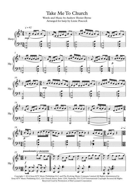 Take Me To Church By Andrew Hozier Byrne Digital Sheet Music For