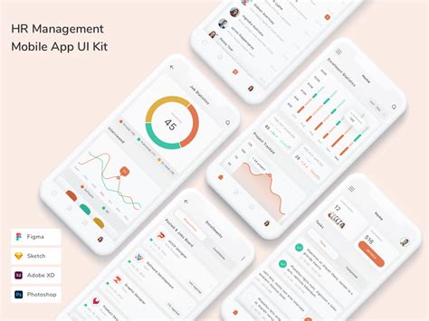 Hr Management Mobile App Ui Kit Uplabs