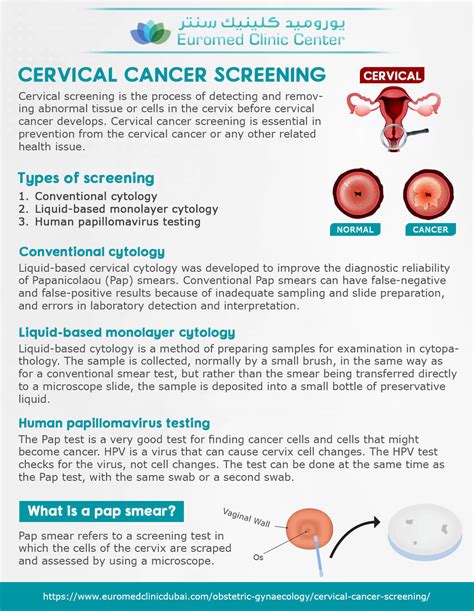 Cervical Cancer Screening And Types Of Screening Euromed® Clinic