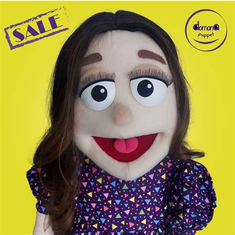 Girl Puppet Ruddy Cheeked Professional Hand Rod Puppet Etsy
