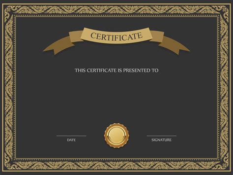 Certificate Maker Blank Certificate Template Certificate Of