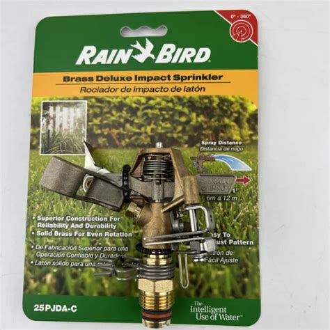 Rain Bird Brass Deluxe Impulse Impact Sprinkler Head Bronze 25 50 Psi