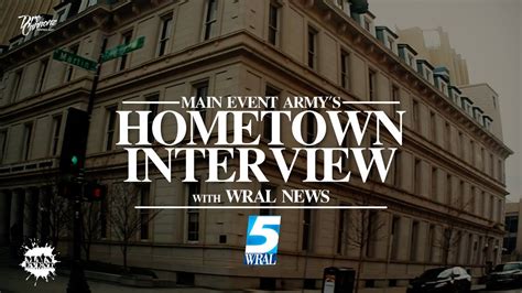 Mea2day Wral News Hometown Interview Behind The Scenes Youtube