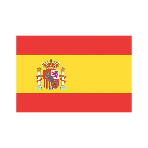 Le drapeau national espagnol, selon l'article 4.1 de la constitution espagnole de 1978, est formé de trois bandes horizontales, rouge, jaune et rouge, la bande jaune étant deux fois plus large que chacune des deux bandes rouges. Espagne - Drapeau » Vacances - Guide Voyage