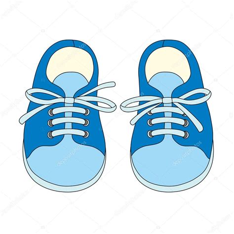 Par De Zapatos Para Niños Dibujados A Mano Vector Gráfico Vectorial