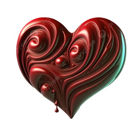 Valentines Day 3d Stereo Love Red Heart Vector Concept Valentines Day