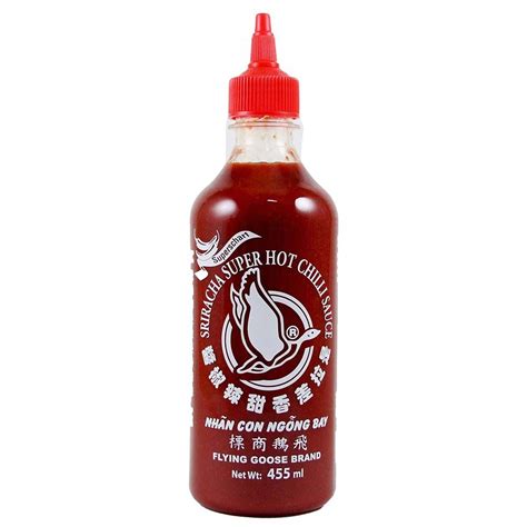 Flying Goose Brand Sriracha Super Hot Chilli Sauce 455ml Asian Dukan